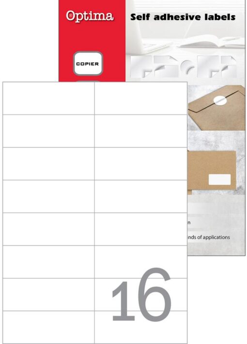 Etikete A4 laser-inkjet 105 x 37mm