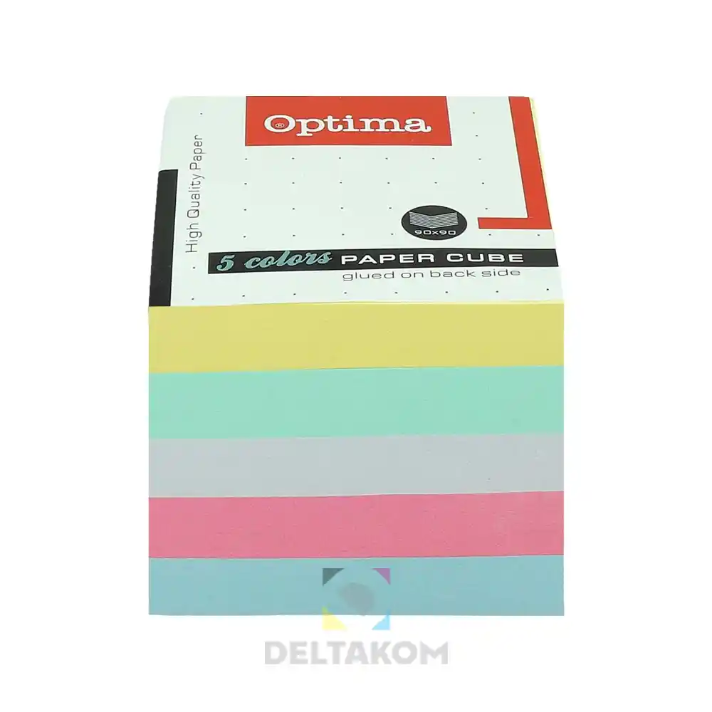Papirna kocka 9 x 9 cm barvna