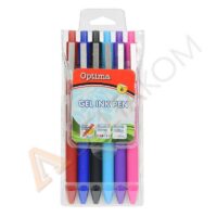 Gel pisala Optima Soft Touch 6 barv