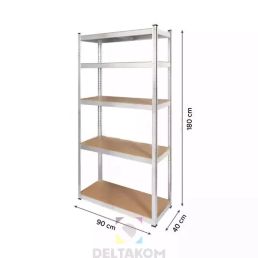 Skladiščni regal 180x90x40 cm Rebel - slika 2