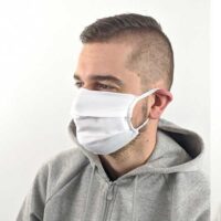 Univerzalna bela zaščitna maska ​​za obraz poliester