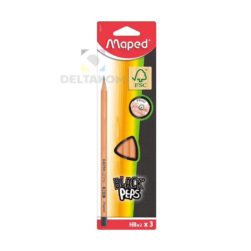 Grafitni svinčnik Maped Black peps
