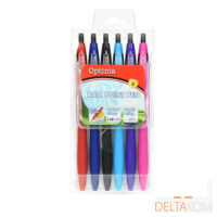 Kemični svinčniki OPTIMA Soft Touch 6 kos