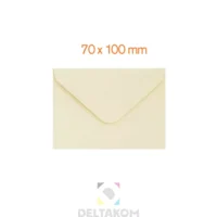 Kuverta 70×100 mm GLADKA-SMOOTH dark-krem