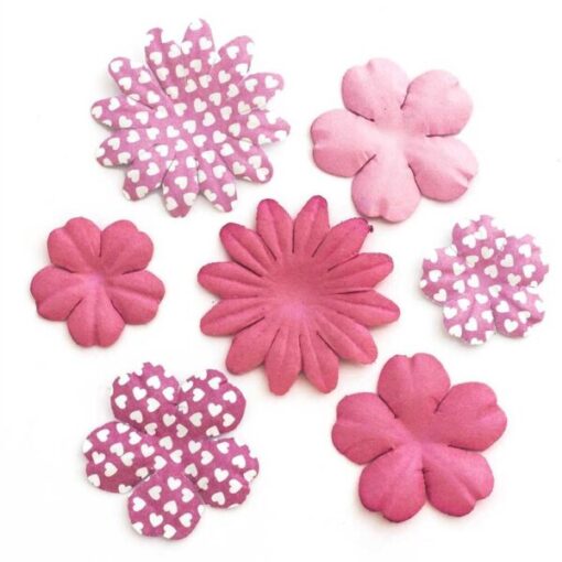 PAPIRNO CVETJE MIX V PINK BARVI