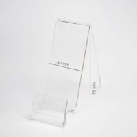 Navpično držalo za telefone Plexi