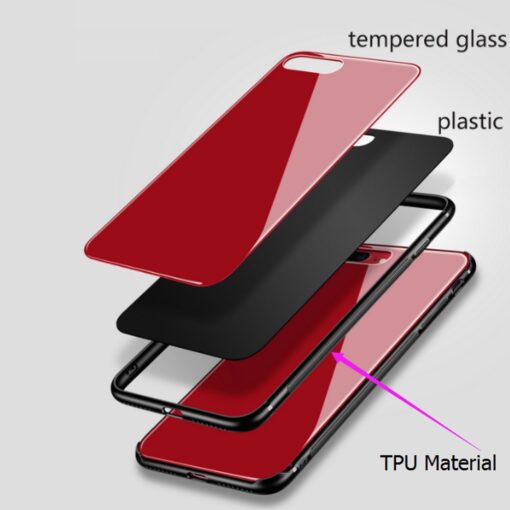 Beeyo Glass ovitek za iPhone 5 / iPhone 5s / iPhone SE rdeča barva - slika 3