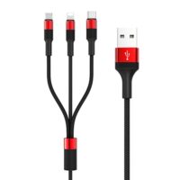 Kabel 3 v 1 Borofone BX21 micro USB, C-tip, Lightning