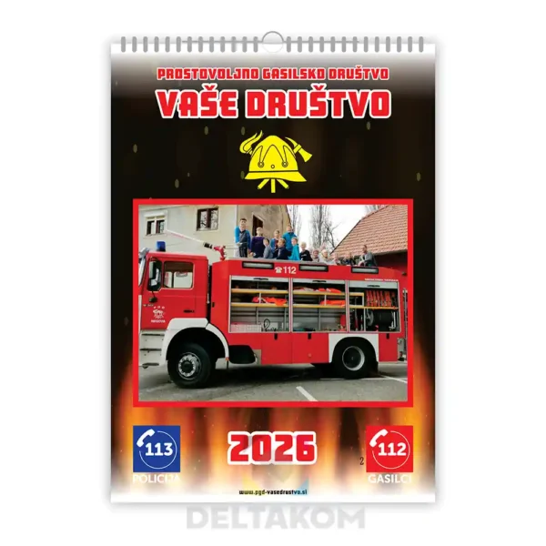 KOLEDAR GASILSKI 7-LISTNI MODEL 2