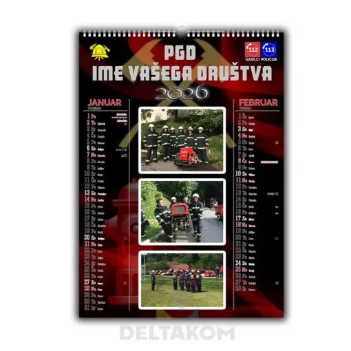 KOLEDAR 7-LISTNI MODEL 4 ŠTEVILČNICA