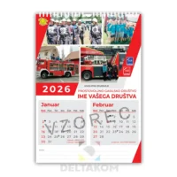 Koledar GASILSKI 7 listni A3 Model 7 ŠTEVILČNICA