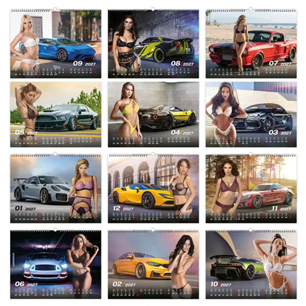 Koledar GIRLS & CARS 2027 – dekleta in avtomobili - slika 2