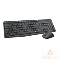 LOGITECH MK235 brezžična črna tipkovnica+miška