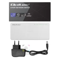 Network Switch 8 port 1000 Mbps z adapterjem