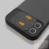 Ovitek Nexeri Silicone Lens Cover iPhone črn