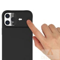 Ovitek Nexeri Silicone Lens Cover iPhone črn