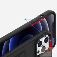 Ovitek Nexeri Silicone Lens Cover iPhone črn
