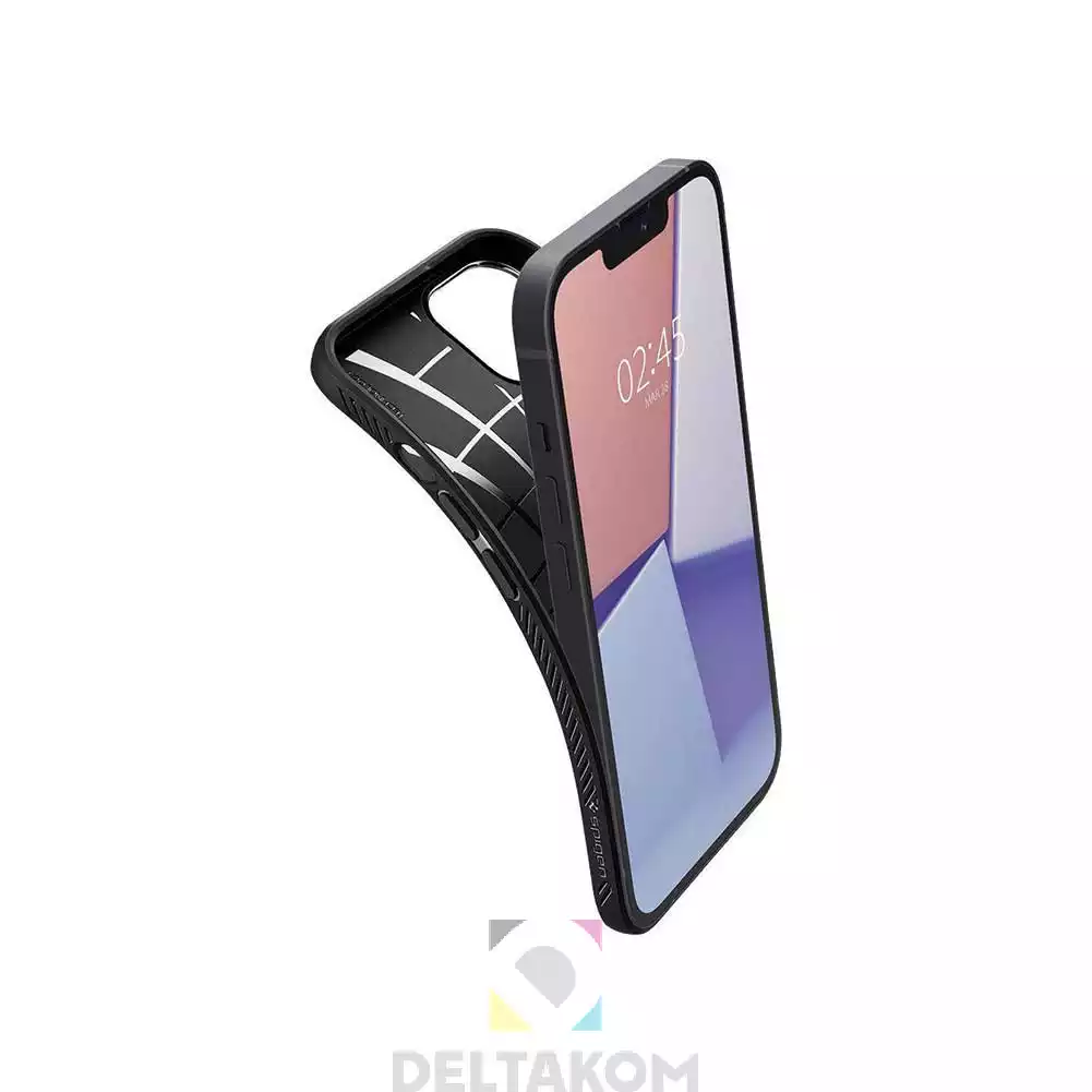 Spigen LIQUID Air ovitek iPhone 13 mat črn - slika 2