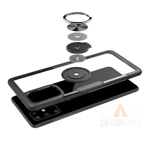 Ovitek Armored Clear Carbon Ring GALAXY A51 črn - slika 2