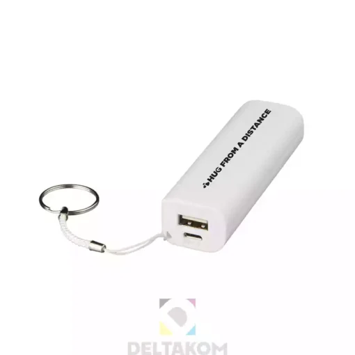 Powerbank SPAN 1200mAh v beli barvi - slika 2