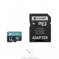 Pomnilniška kartica MICRO SDHC 16GB + adapter Platinet