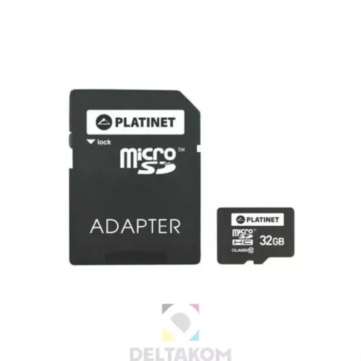 Pomnilniška kartica MICRO SDHC 32GB + adapter Platinet
