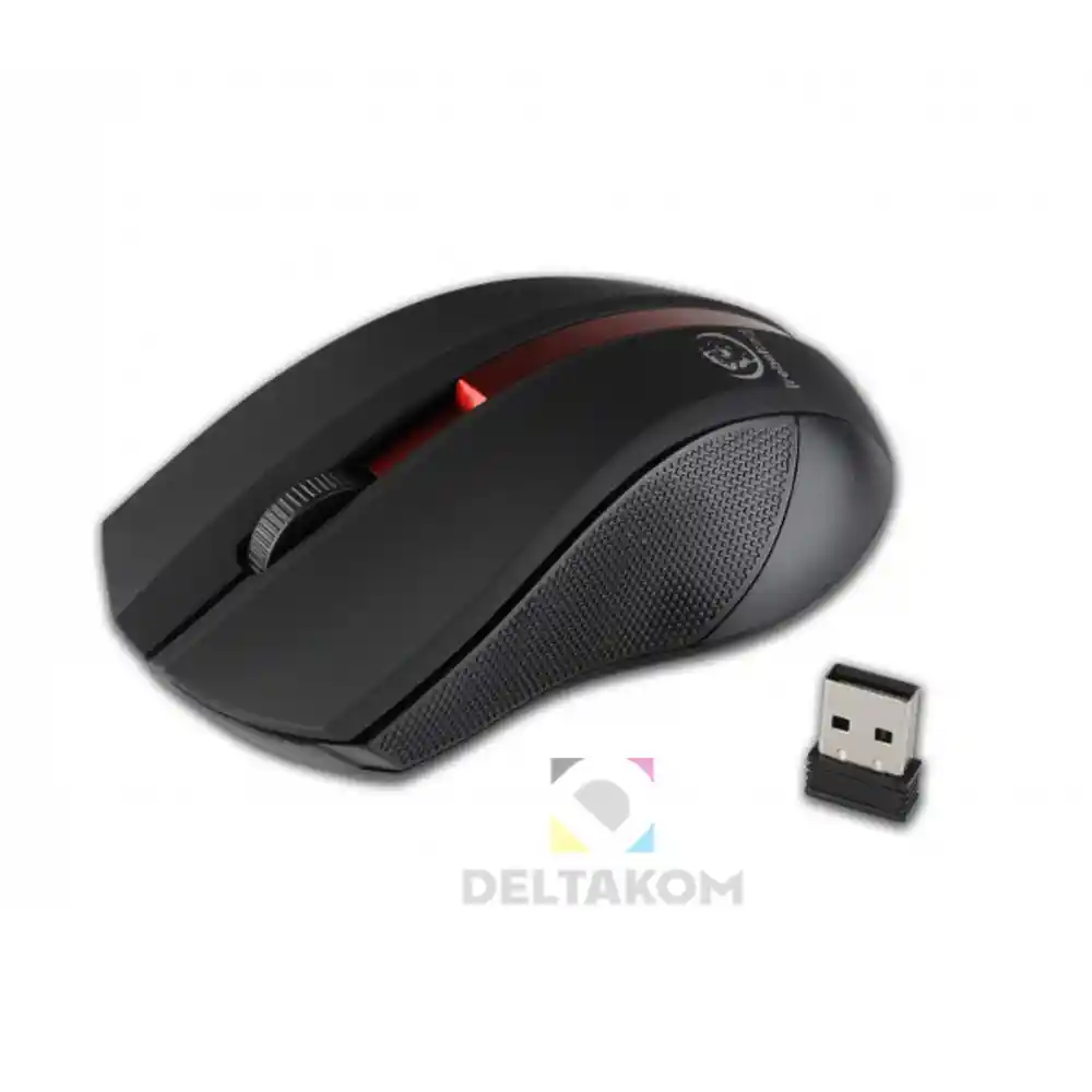 Rebeltec Galaxy brezžična miška črna-rdeča