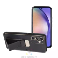Usnjen ovitek Kickstand Samsung Galaxy črn