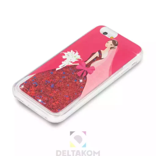 Liquid Glitter TPU Ovitek Lady za Samsung J1 2016 J120 - slika 2