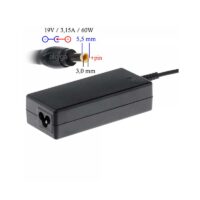 Akyga napajalnik za prenosnike 19V-3,15A-60W-5,5x3,0 mm