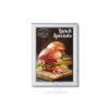Klik okvir A4 25mm rob srebrn – aluminijast okvir za plakate