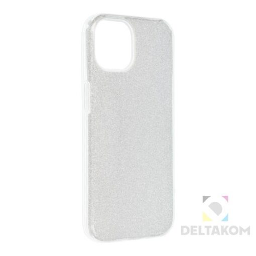 Ovitek Shining Case iPhone 13 srebrn
