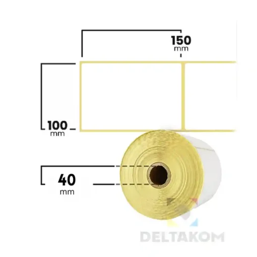 Termo etikete s perforacijo 100x150mm 500 kosov - slika 2
