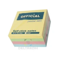 SAMOLEPILNA KOCKA 75x75 mm 450 listov pastel