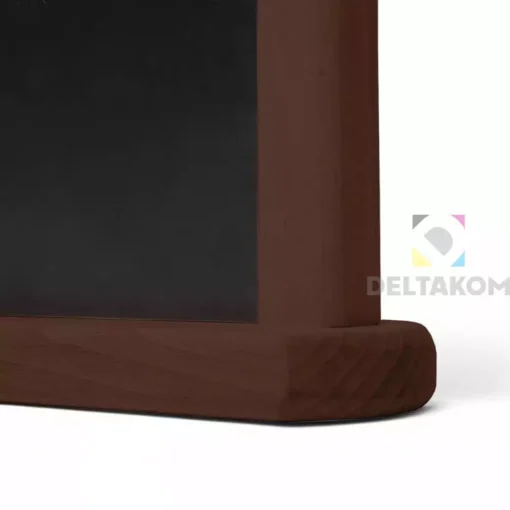 Namizna črna tabla A5 rjav okvir