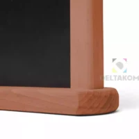Namizna črna tabla A5 svetlo rjav okvir