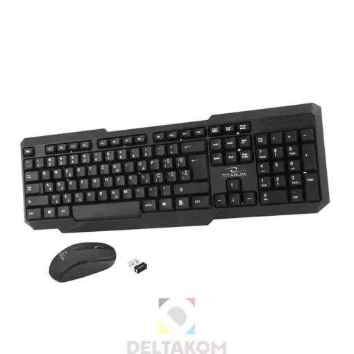 Komplet miška+tipkovnica brezžična TITANIUM