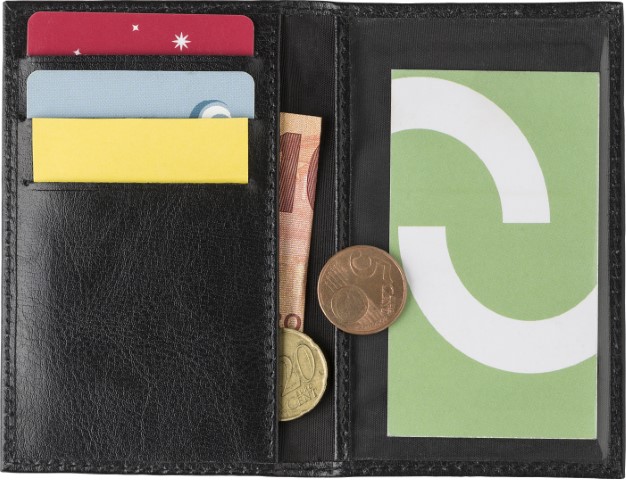 Usnjena denarnica RFID za kartice in bankovce - slika 2