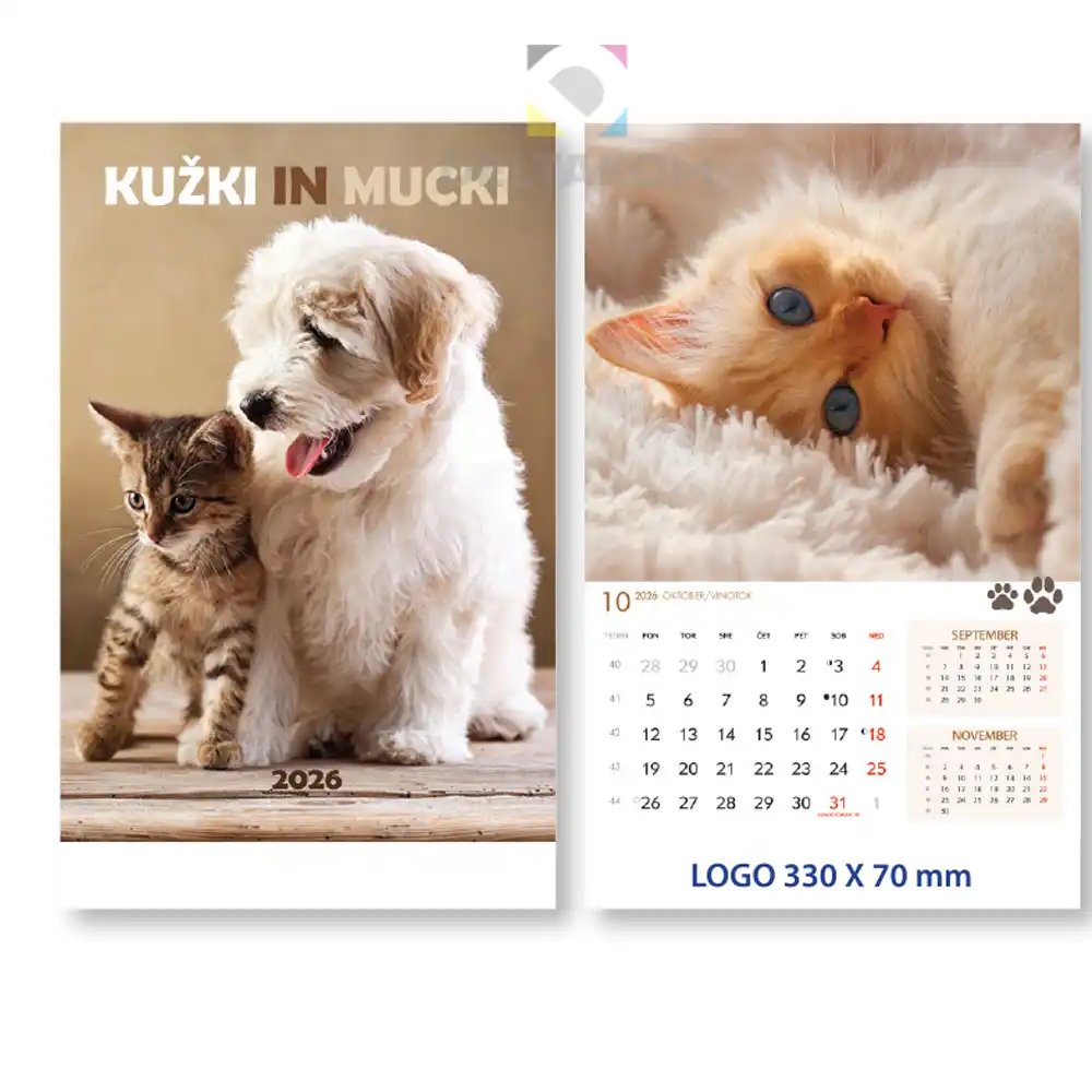 Koledar KUŽKI IN MUCKI