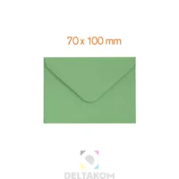 Kuverta 70×100 mm GLADKA-SMOOTH green