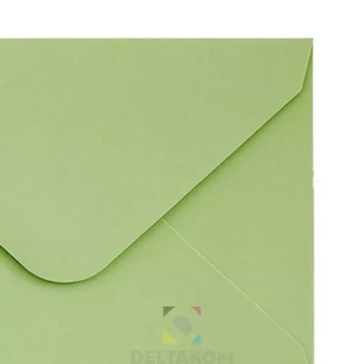 Kuverta 70×100 mm GLADKA-SMOOTH light-green – majhna gladka kuverta v svetlo zeleni barvi - slika 2