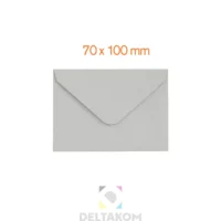 Kuverta 70×100 mm GLADKA-SMOOTH light-grey