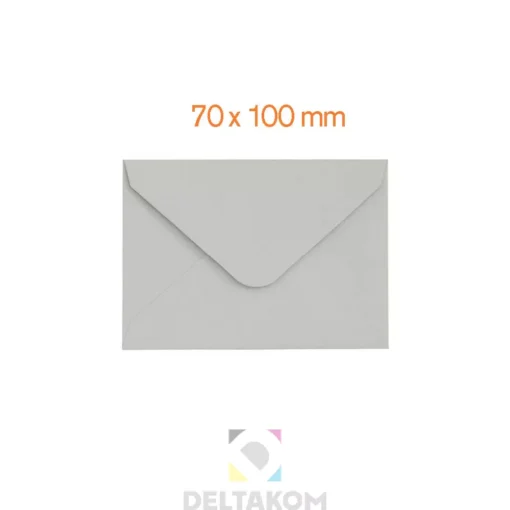 Kuverta 70×100 mm GLADKA-SMOOTH light-grey