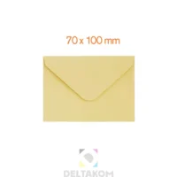 Kuverta 70×100 mm GLADKA-SMOOTH yellow