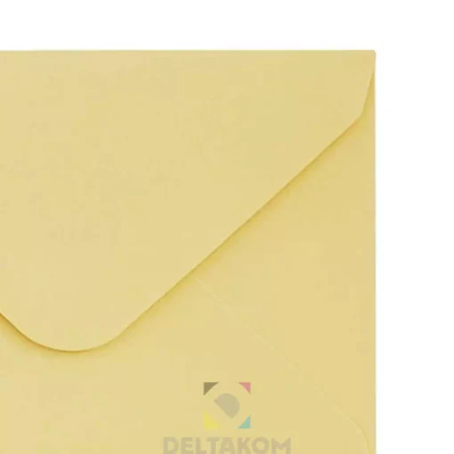 Kuverta 70×100 mm GLADKA-SMOOTH yellow – majhna gladka kuverta v rumeni barvi - slika 2