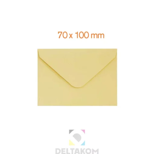 Kuverta 70×100 mm GLADKA-SMOOTH yellow