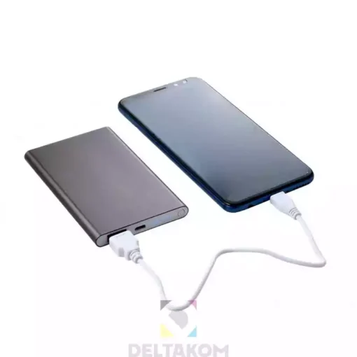 Aluminijasti powerbank Ezra črna - slika 2