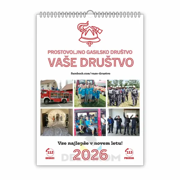 KOLEDAR GASILSKI 7-LISTNI MODEL 9