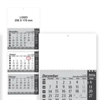 KOLEDAR TRIDELNI SPIRALNI BEL 810595