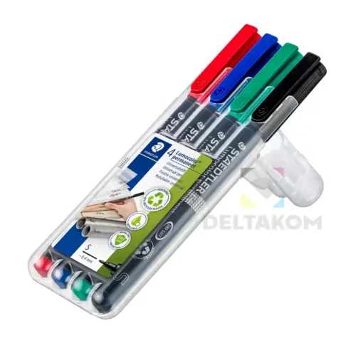 Flomaster STAEDTLER Lumocolor 313 S – set 4 permanentnih markerjev